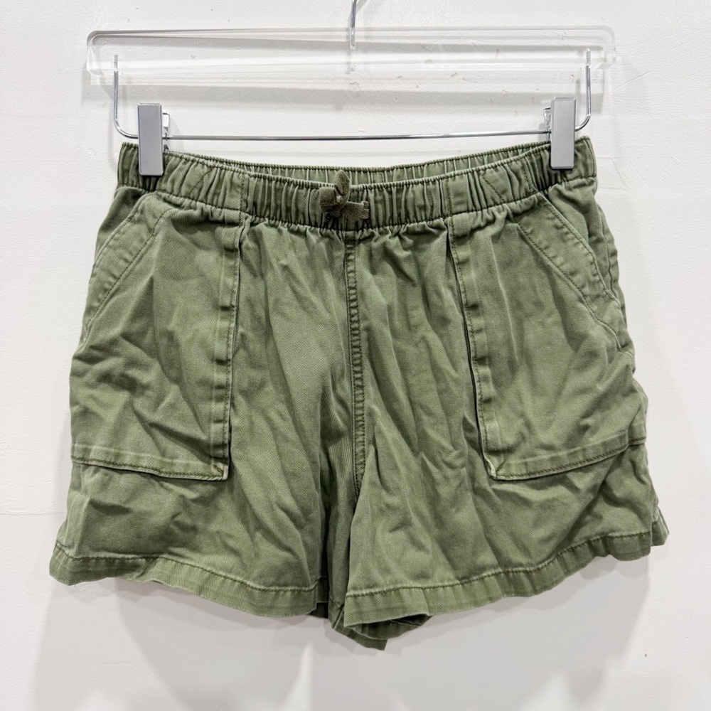 Tea Collection Green Cotton Lightweight Casual Shorts Size 16